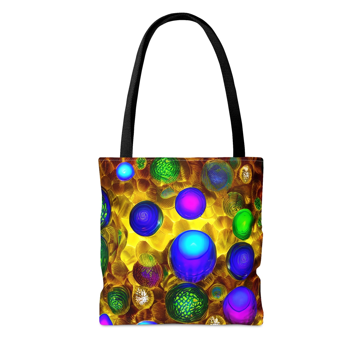 Tote Bag (AOP) - 3D Vibrant Circles 0001