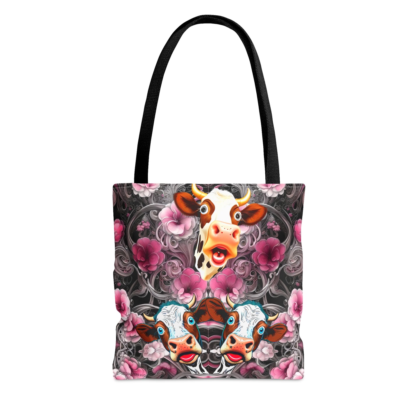 Tote Bag (AOP) - Flower Cow 0001