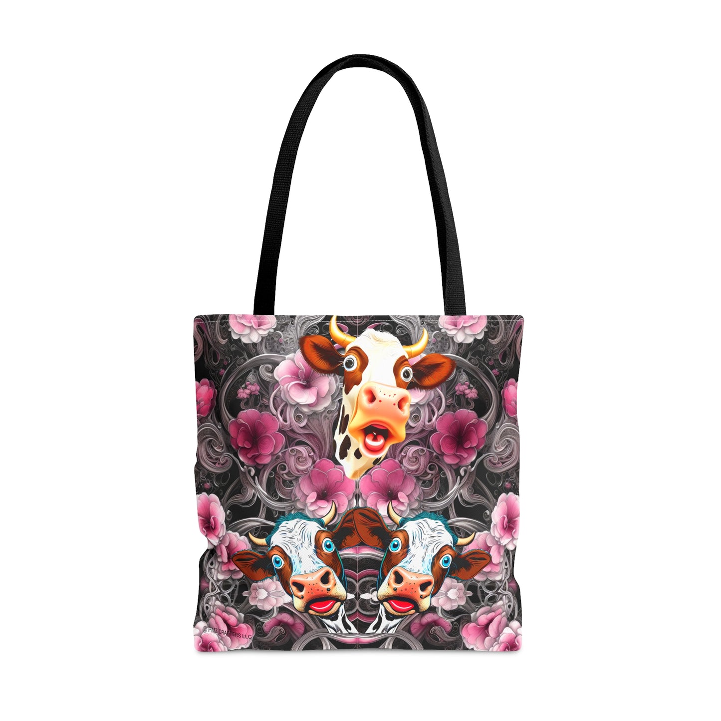 Tote Bag (AOP) - Flower Cow 0001