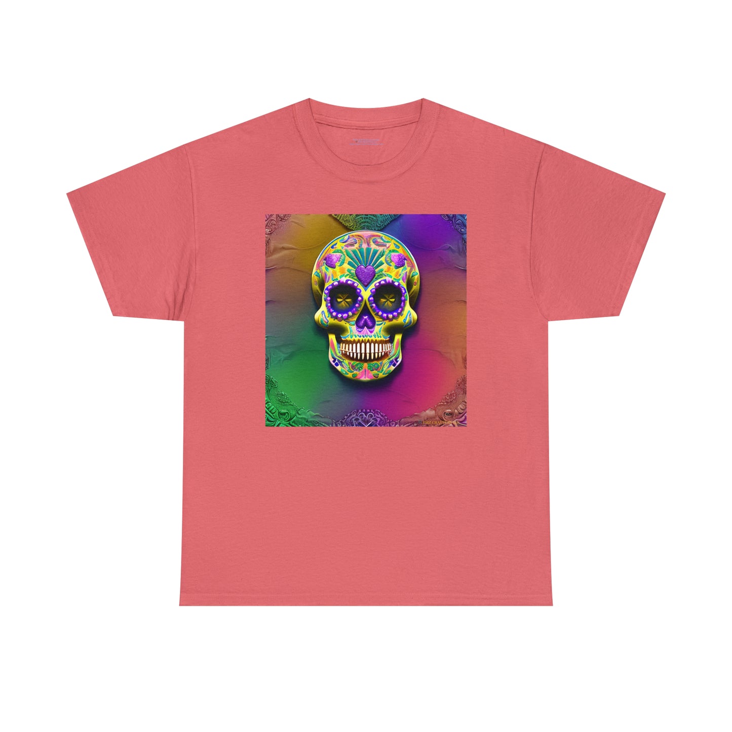 Unisex Heavy Cotton Tee - Sugar Skull 0002