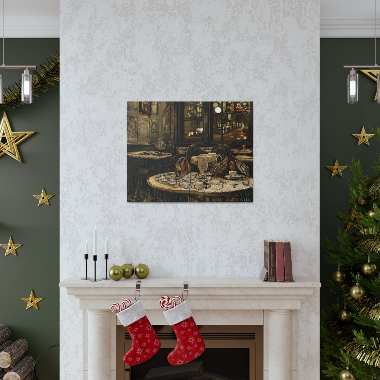 Canvas Gallery Wraps - Cafe Table Brown 0002