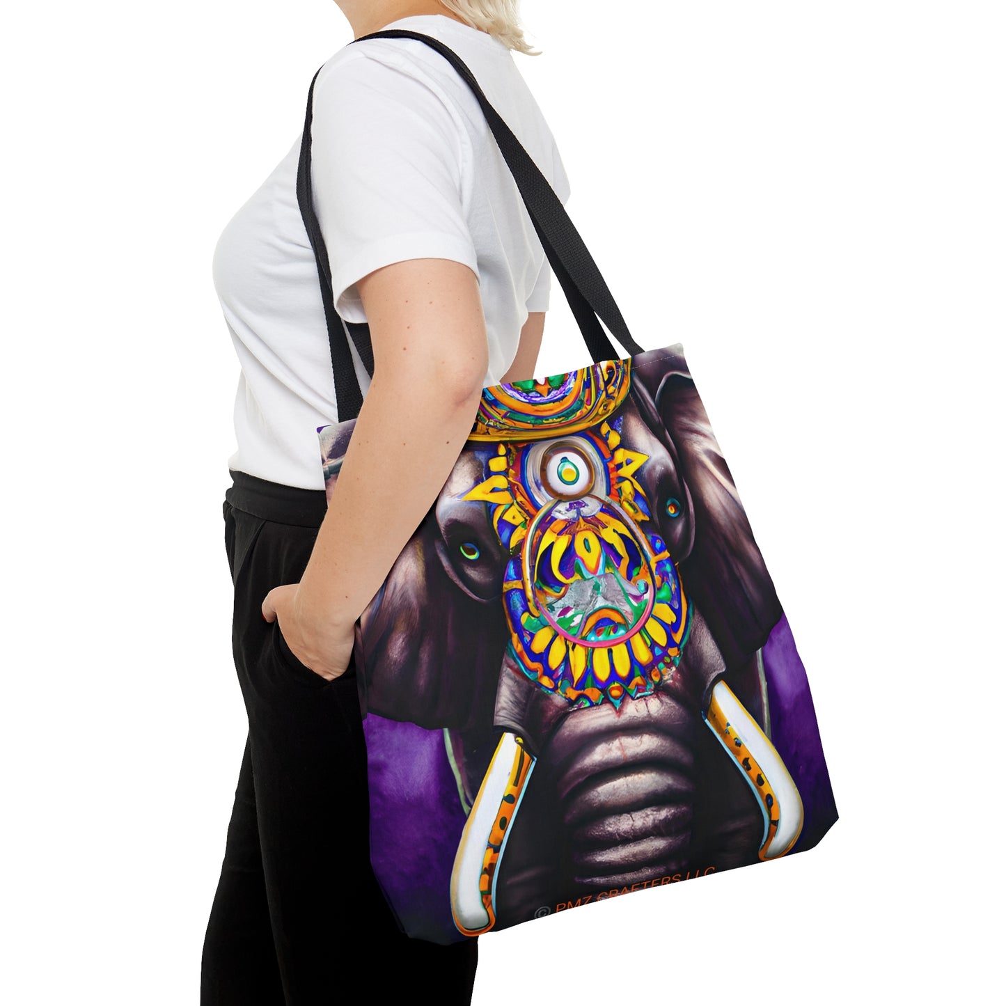 Tote Bag (AOP) - Majestic Elephant 0001