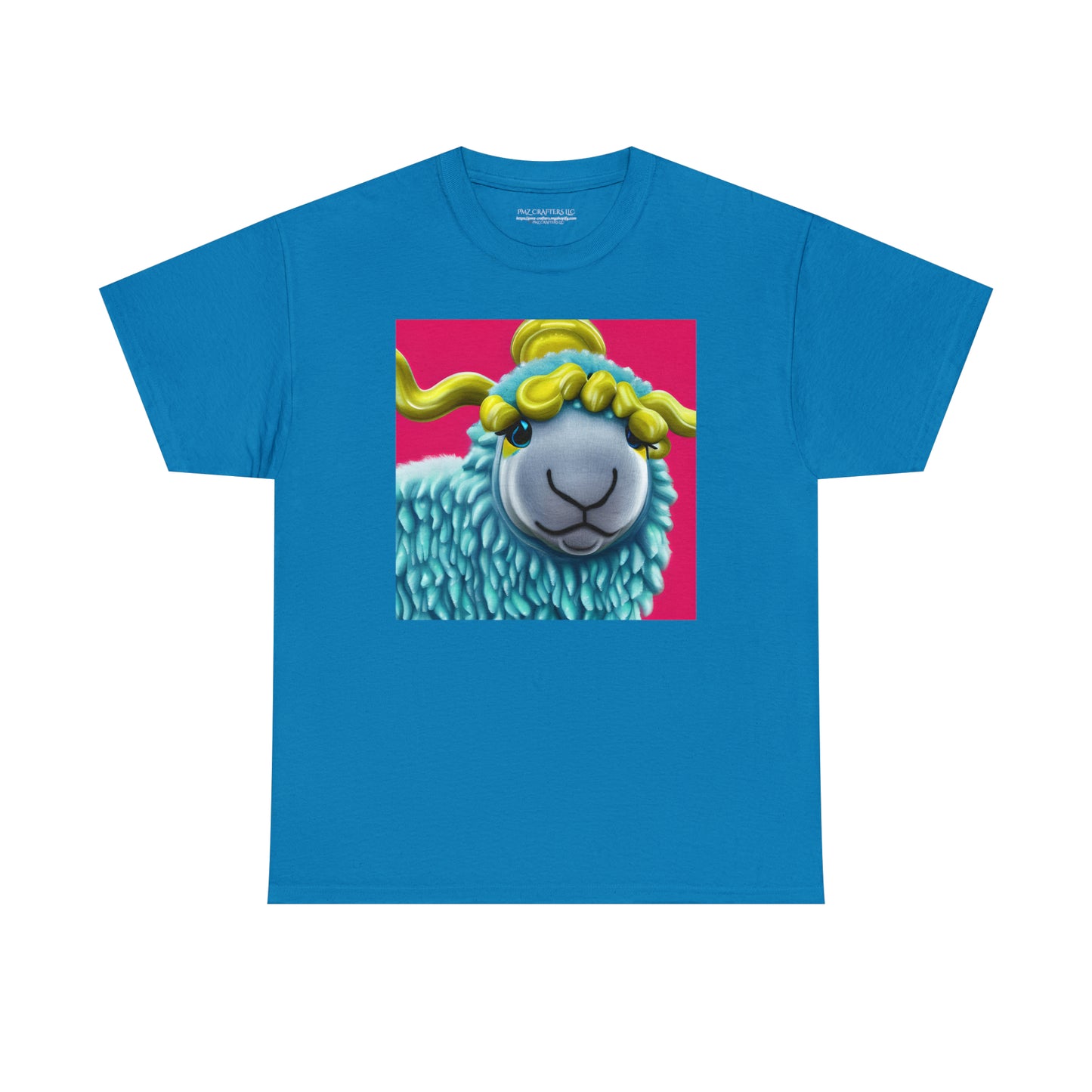 Unisex Heavy Cotton Tee - Blue Sheep 0001