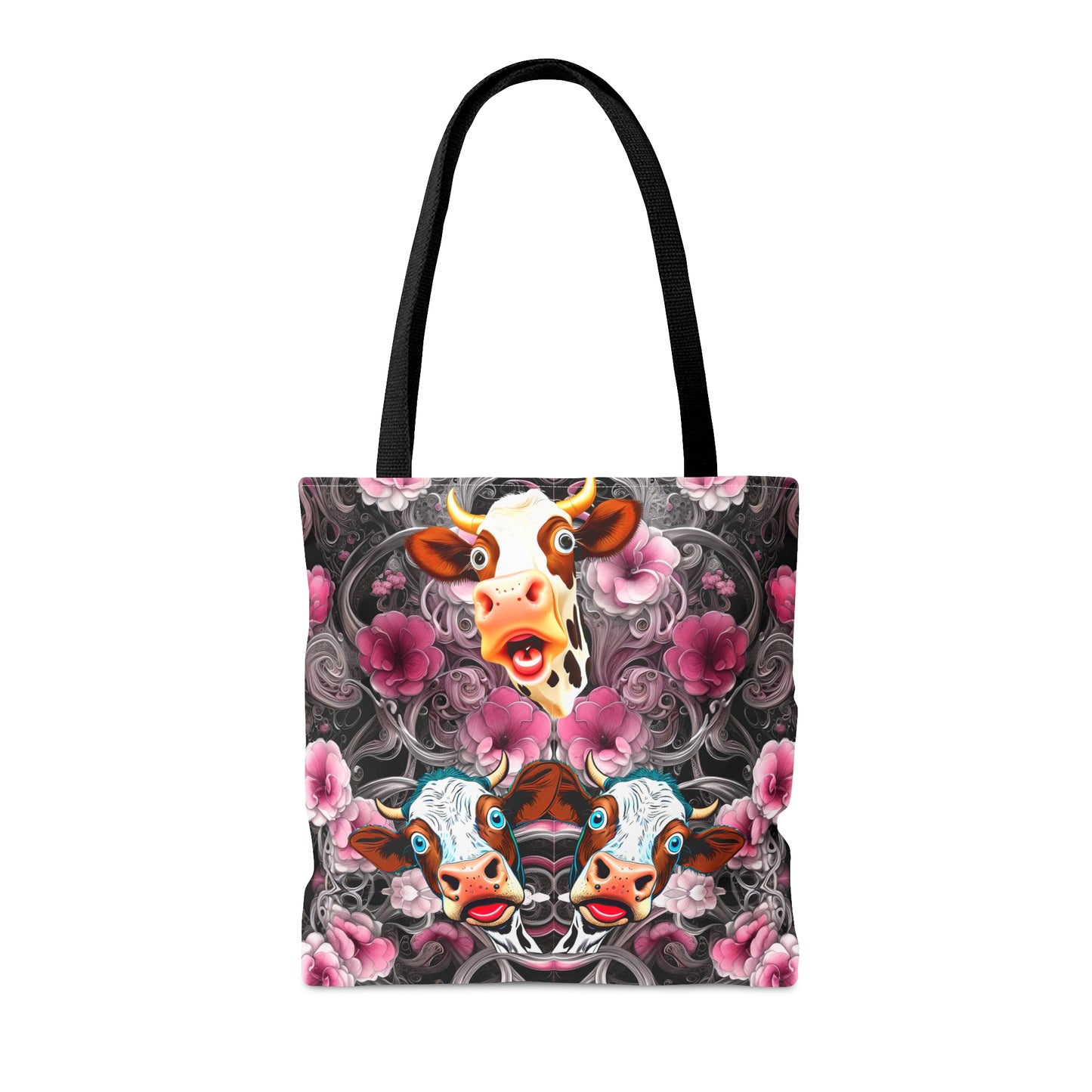 Tote Bag (AOP) - Flower Cow 0001