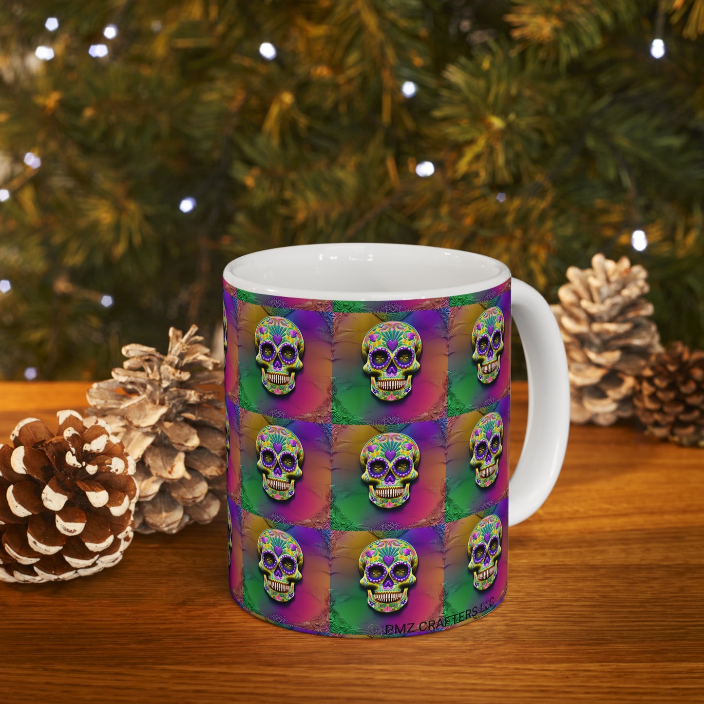 Ceramic Mug 11oz - Sugar Skull 0002