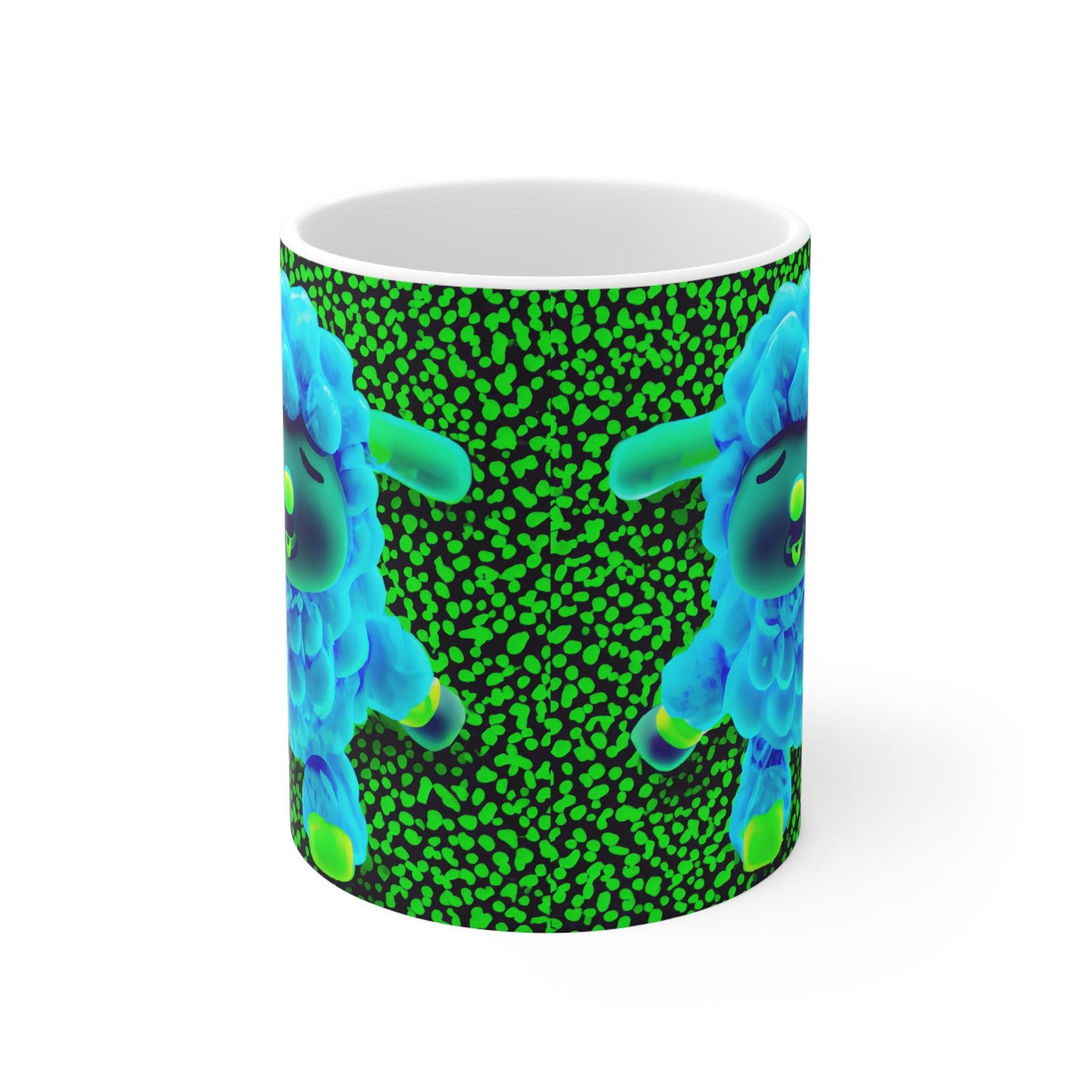 Ceramic Mug 11oz - Deep Blue Sheep 0001