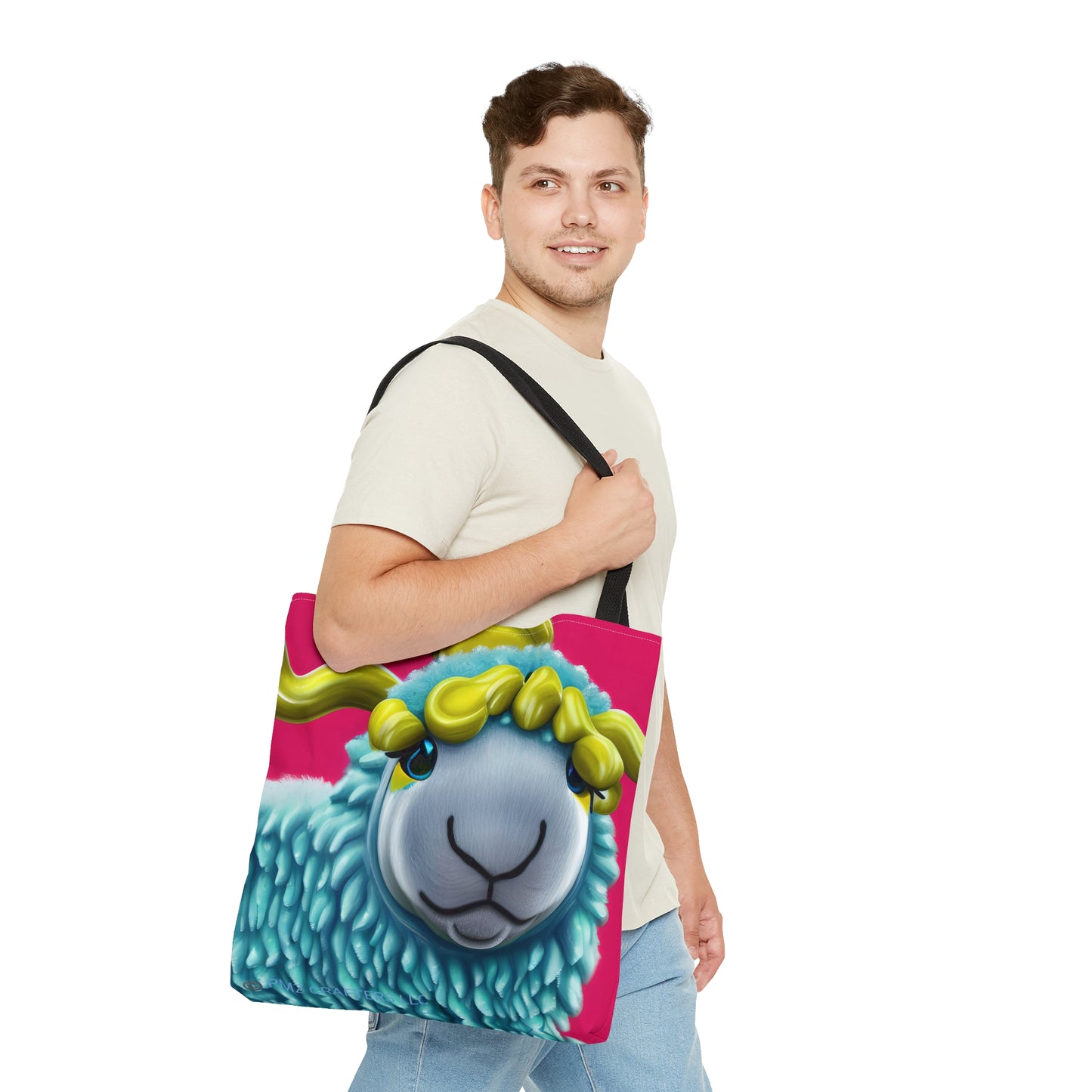 Tote Bag (AOP) - The Blue Sheep 0001