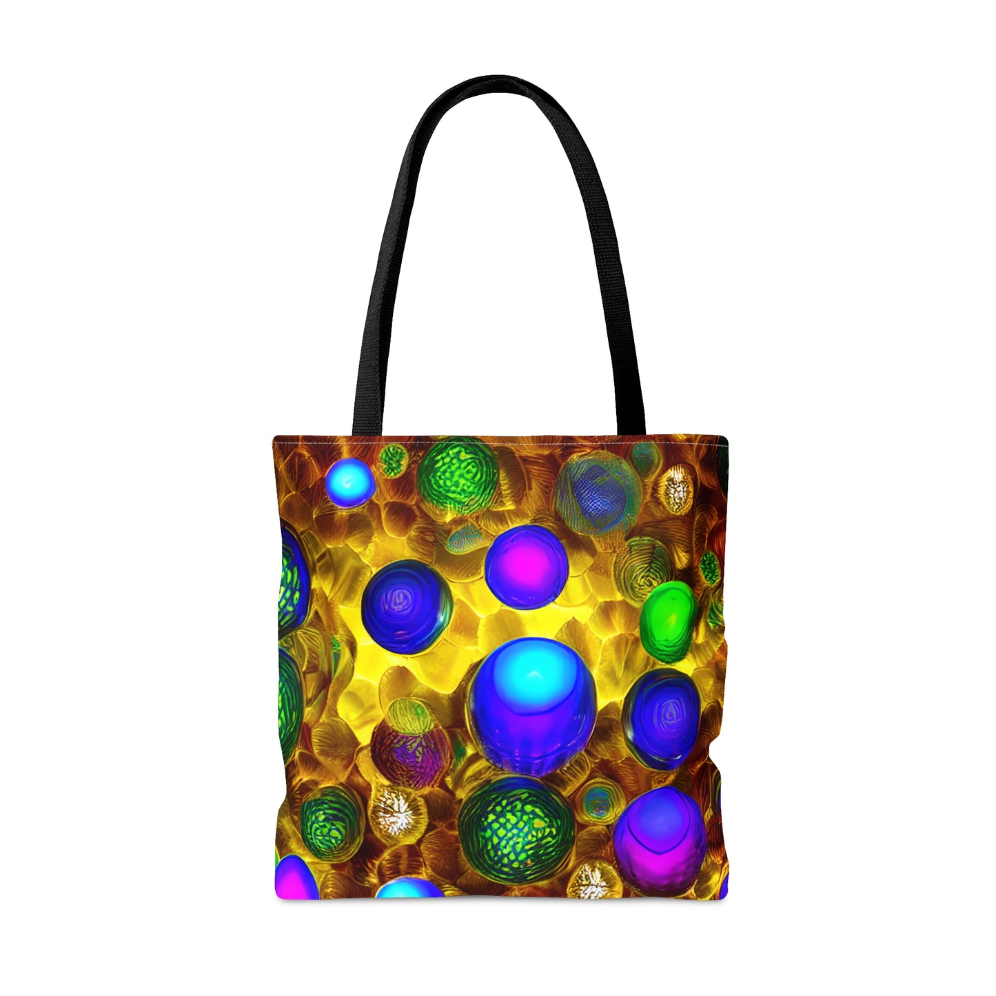 Tote Bag (AOP) - 3D Vibrant Circles 0001
