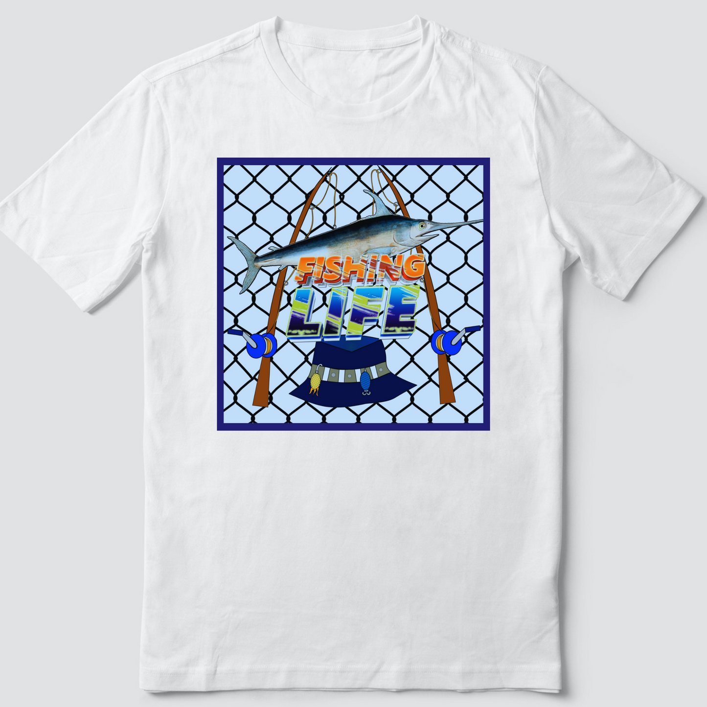 Custom T Shirt, Fishing Net 0001