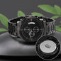 Engraved Design Black Chronograph Watch - World's Best Dad 0001