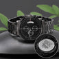 Engraved Design Black Chronograph Watch - Dad Fixer of Things 0001