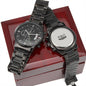 Engraved Design Black Chronograph Watch - World's Best Dad 0001