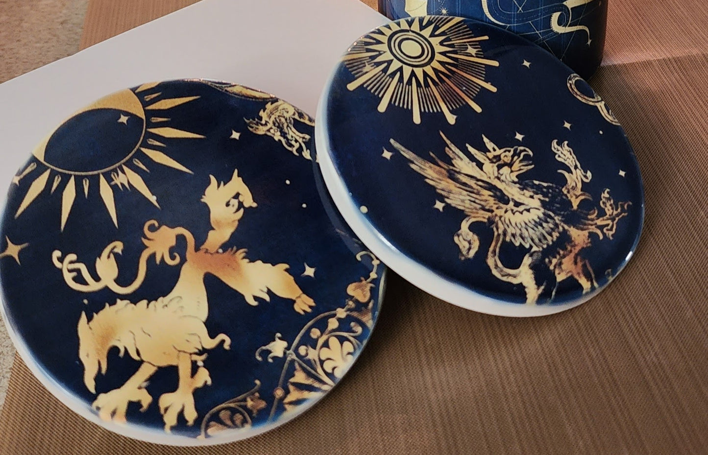 Coaster, Ceramic, Custom Sublimation, Set of 2, Mystic Misty01,