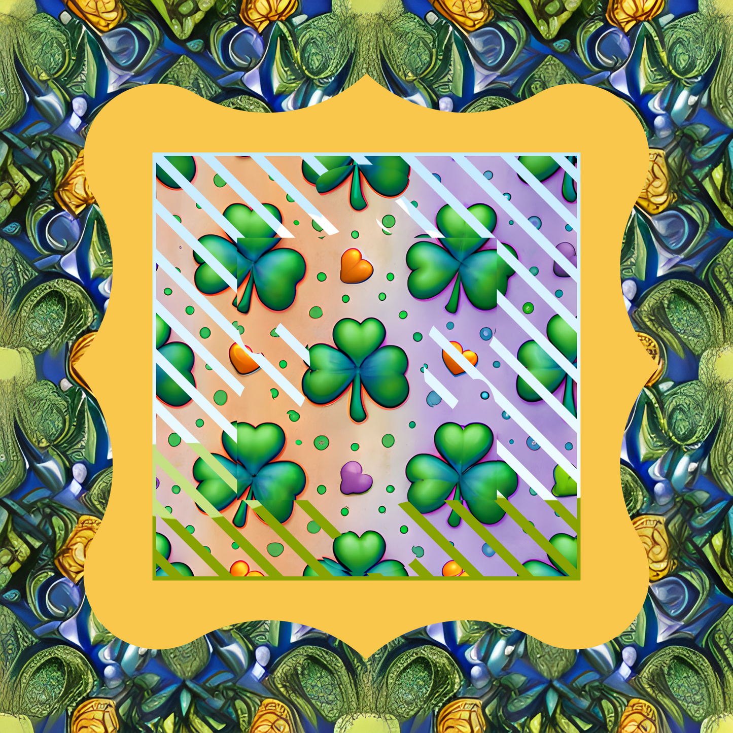 Custom T Shirt, Essence Fleur de Blue & Green 0001, Sublimation