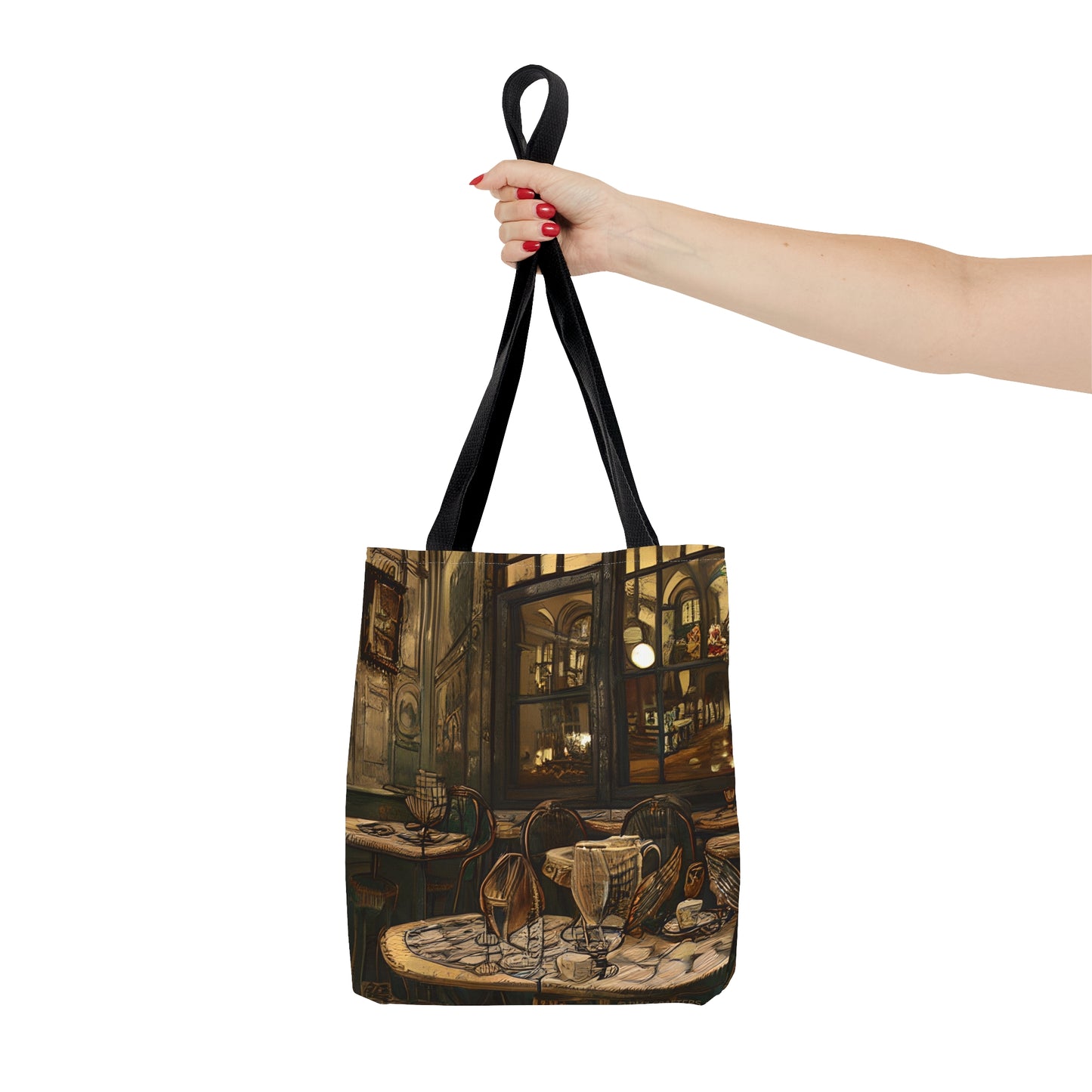 Tote Bag (AOP) - Cafe Table Brown 0001