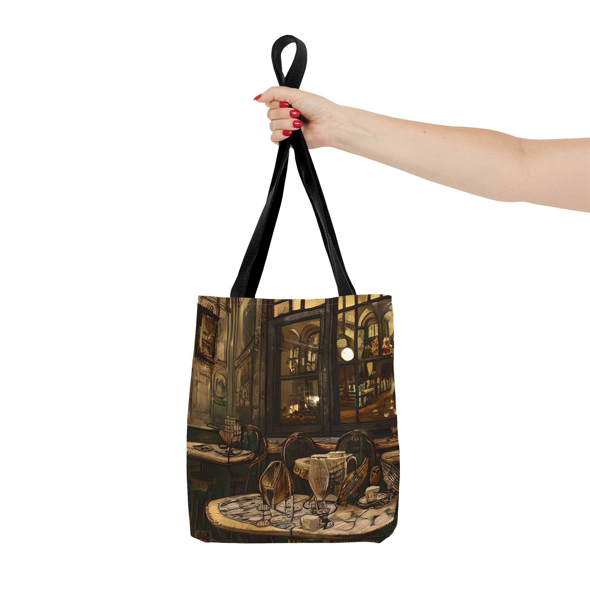 Tote Bag (AOP) - Cafe Table Brown 0001