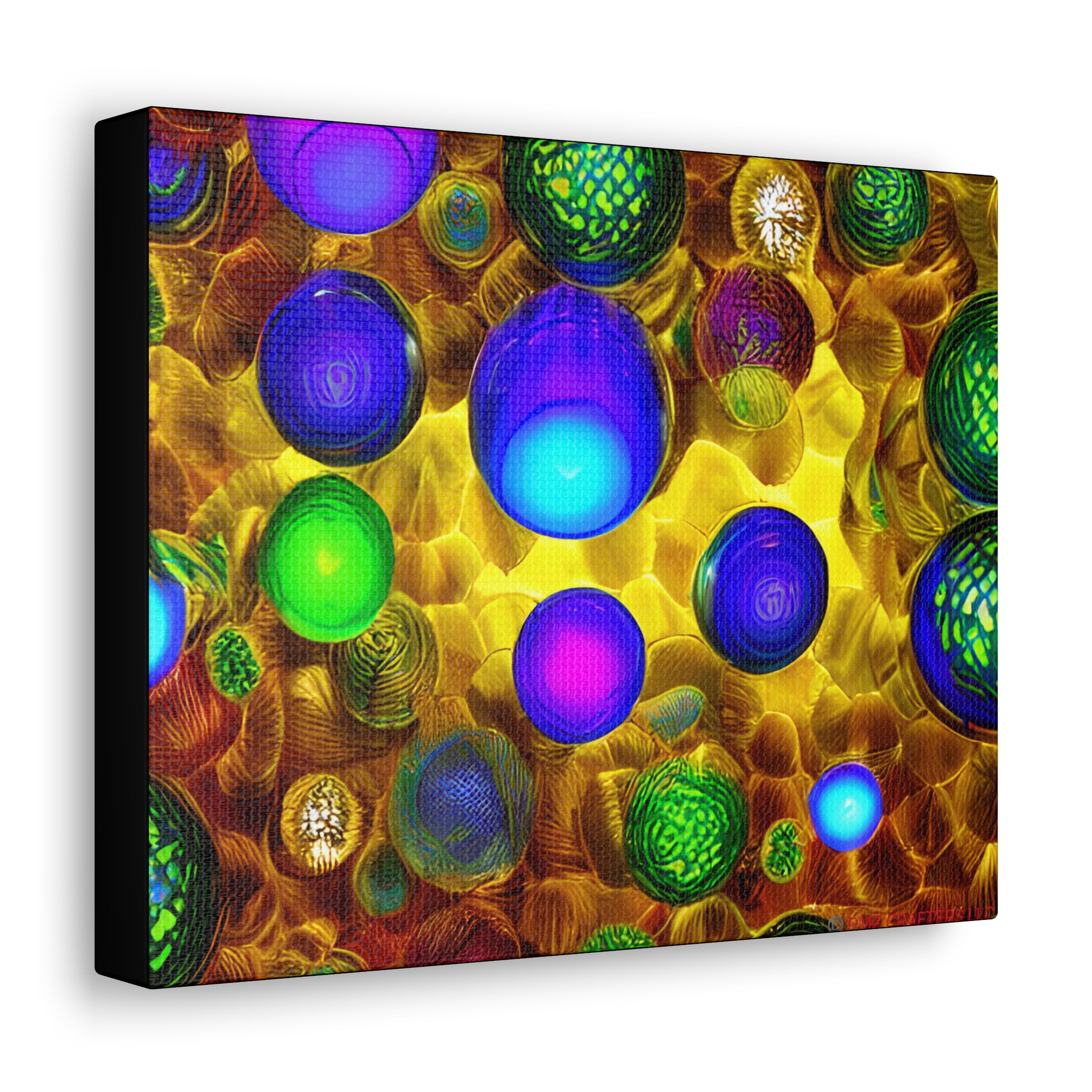 Canvas Gallery Wraps - 3D Vibrant Circles 0001