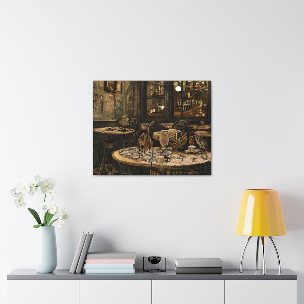 Canvas Gallery Wraps - Cafe Table Brown 0002