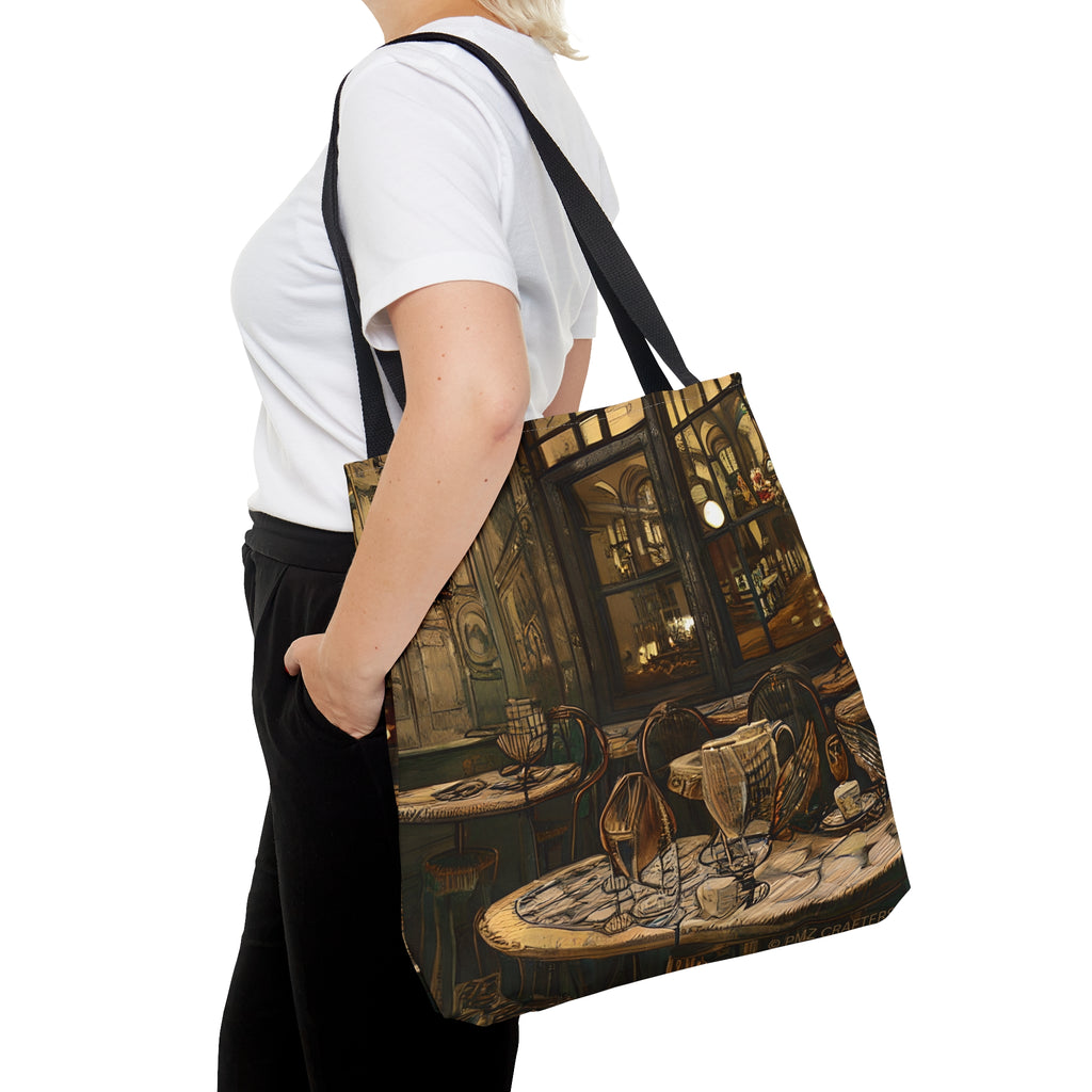 Tote Bag (AOP) - Cafe Table Brown 0001