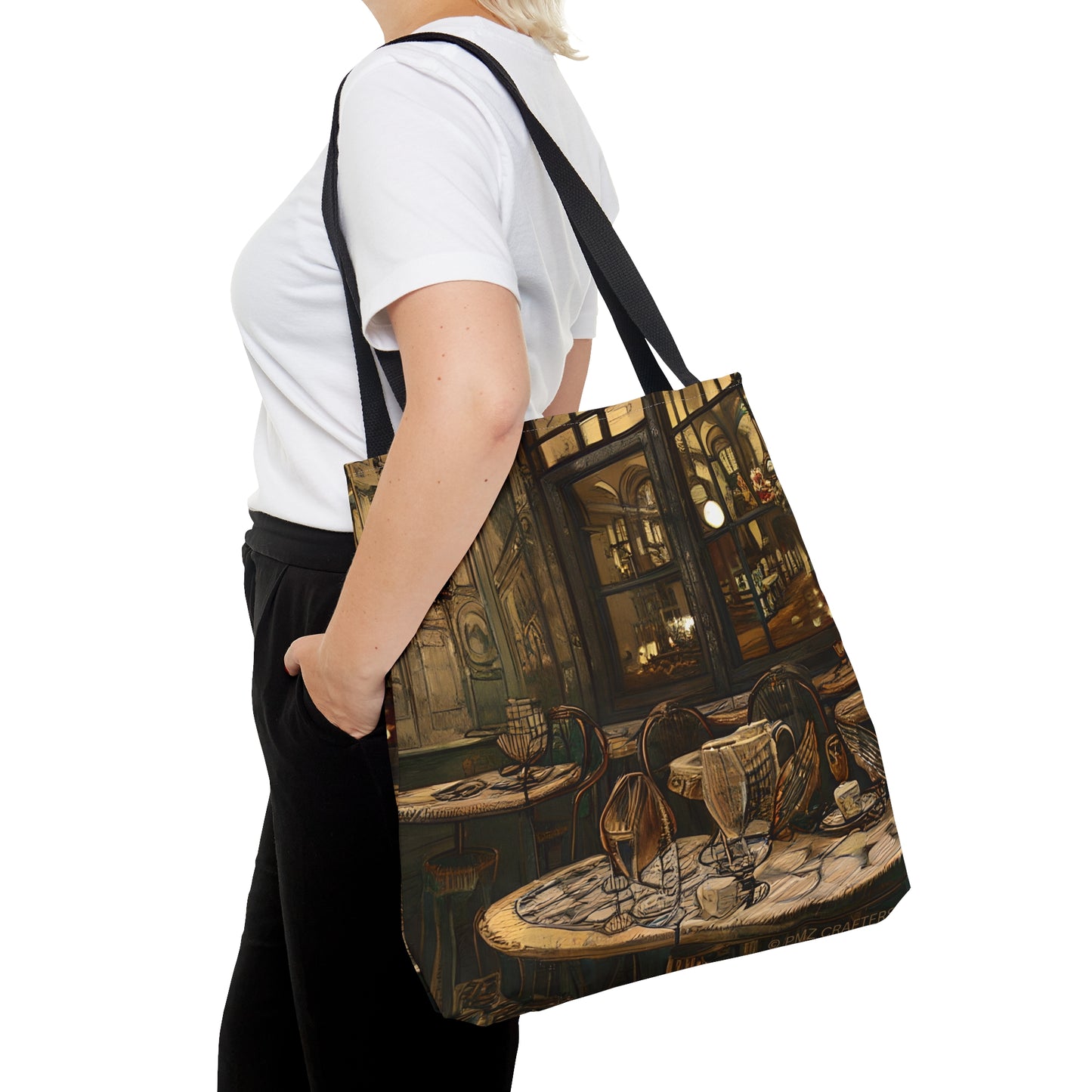 Tote Bag (AOP) - Cafe Table Brown 0001