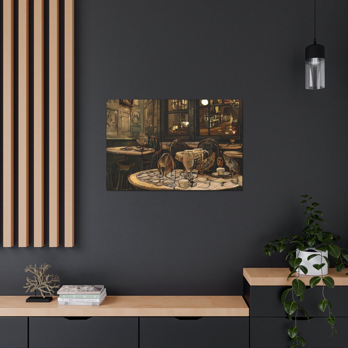Canvas Gallery Wraps - Cafe Table Brown 0002