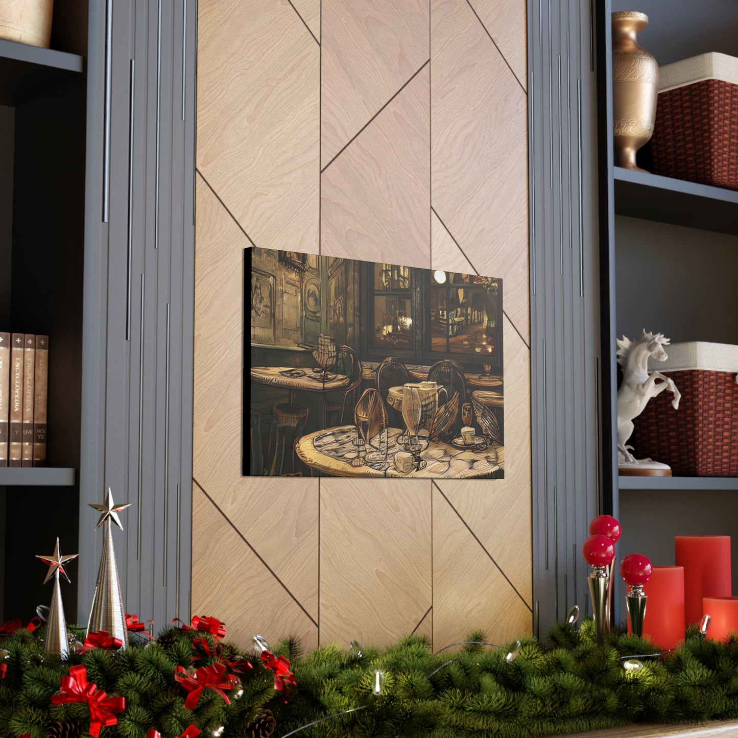 Canvas Gallery Wraps - Cafe Table Brown 0002