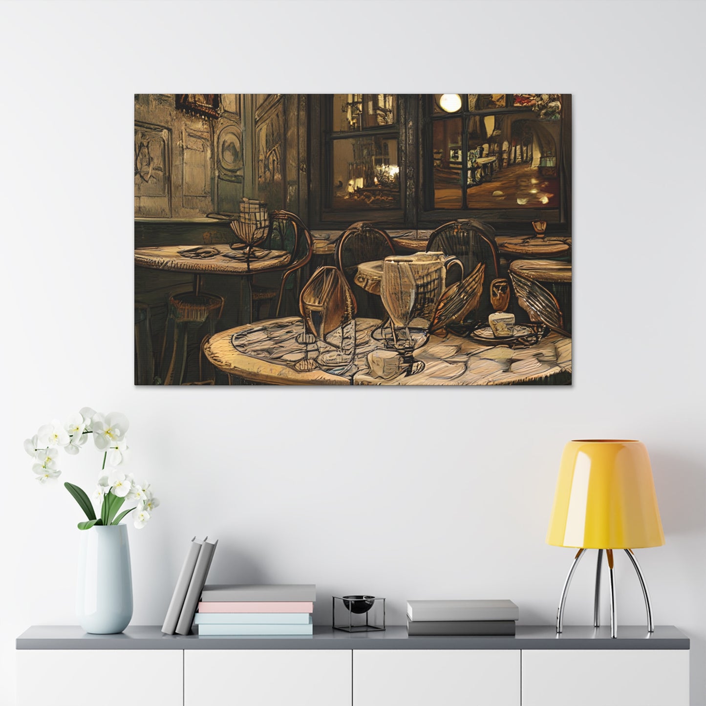 Canvas Gallery Wraps - Cafe Table Brown 0002
