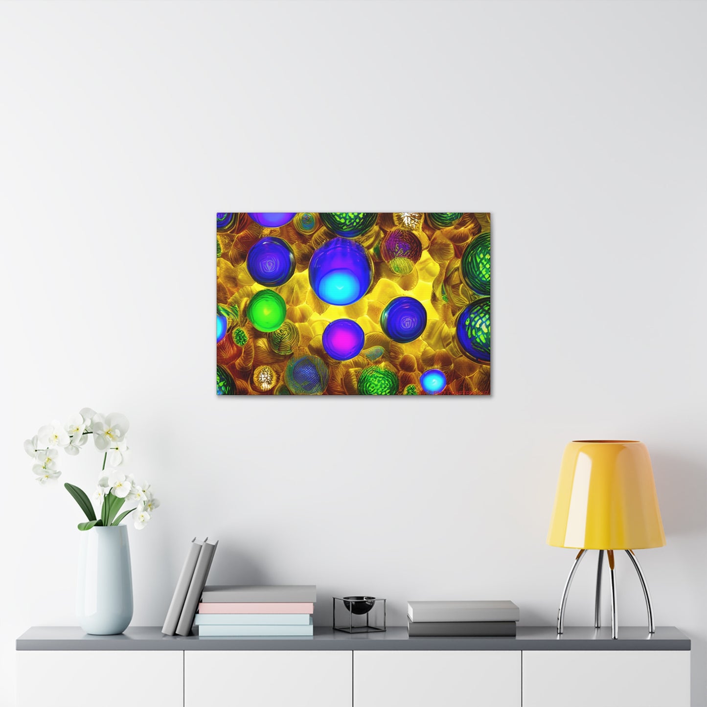 Canvas Gallery Wraps - 3D Vibrant Circles 0001