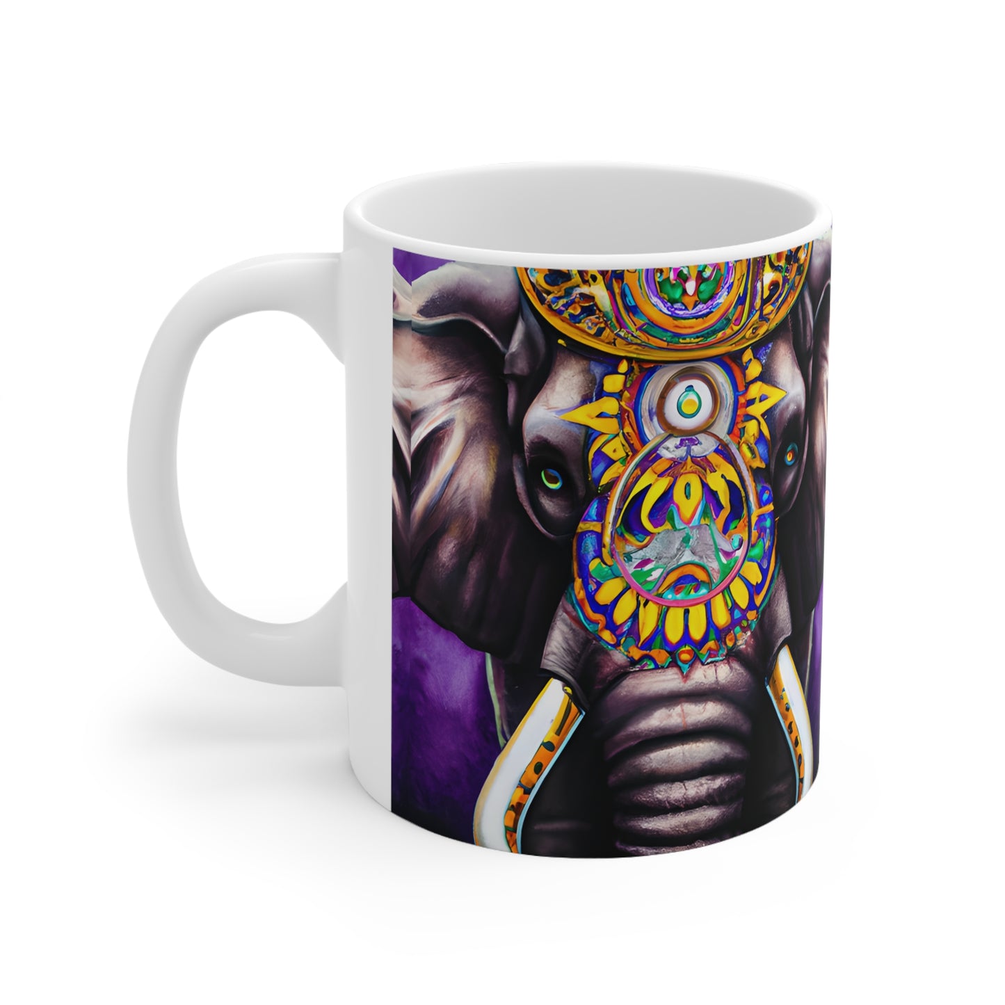 Ceramic Mug 11oz - Majestic Elephant 0001
