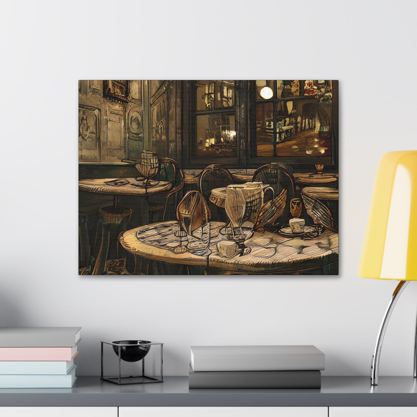 Canvas Gallery Wraps - Cafe Table Brown 0002