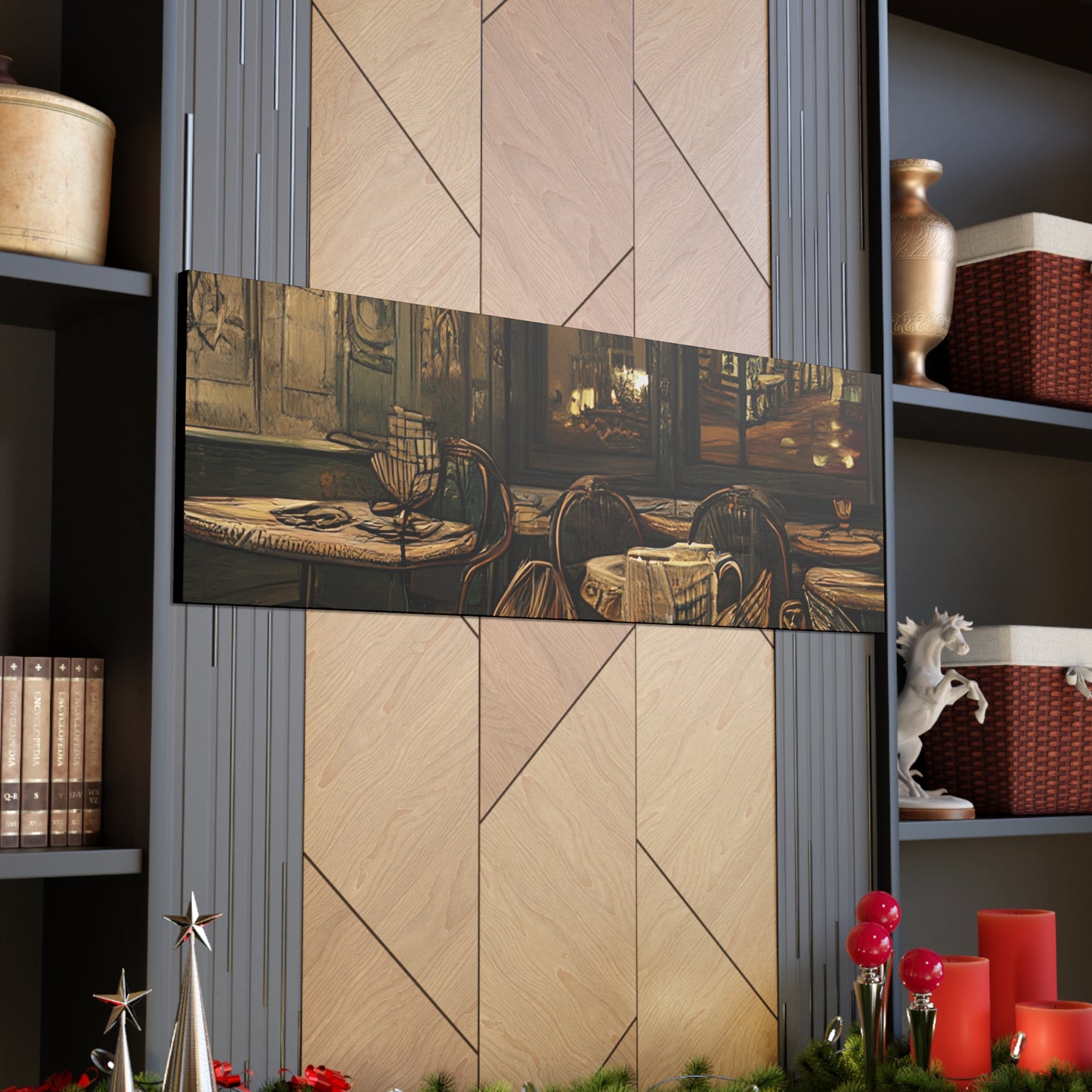 Canvas Gallery Wraps - Cafe Table Brown 0002