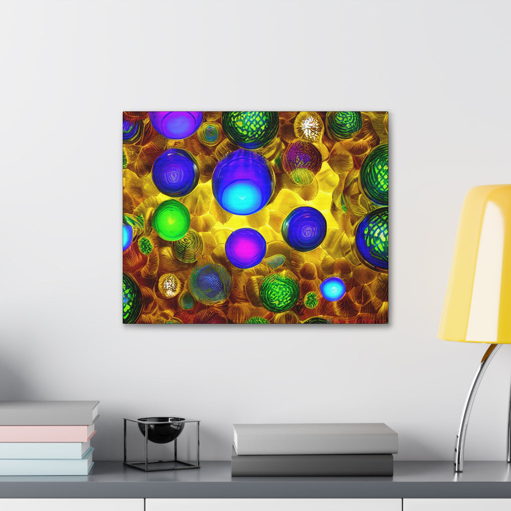 Canvas Gallery Wraps - 3D Vibrant Circles 0001