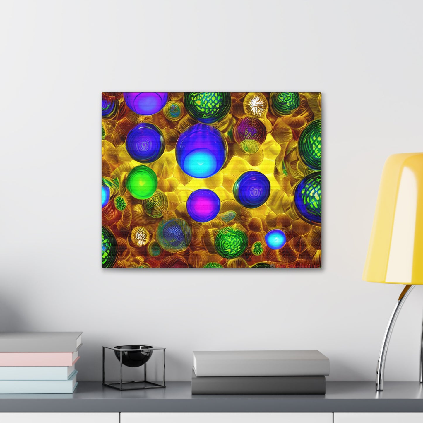 Canvas Gallery Wraps - 3D Vibrant Circles 0001
