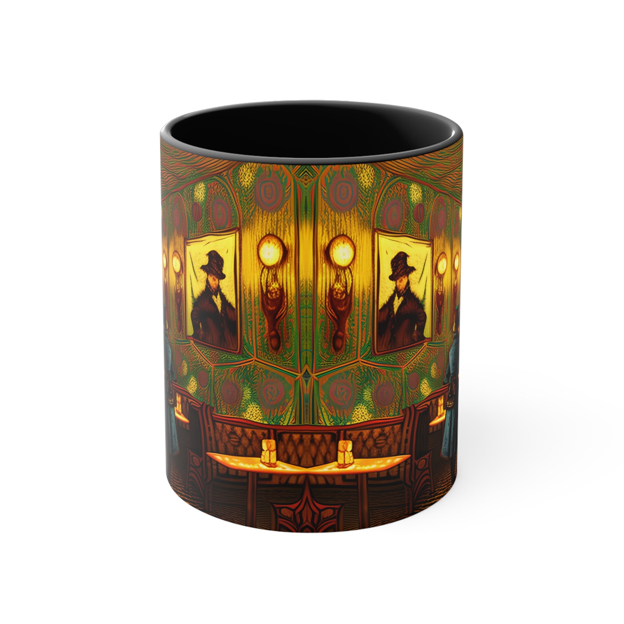 Accent Coffee Mug, 11oz -  Cafe Table Shadow 0001