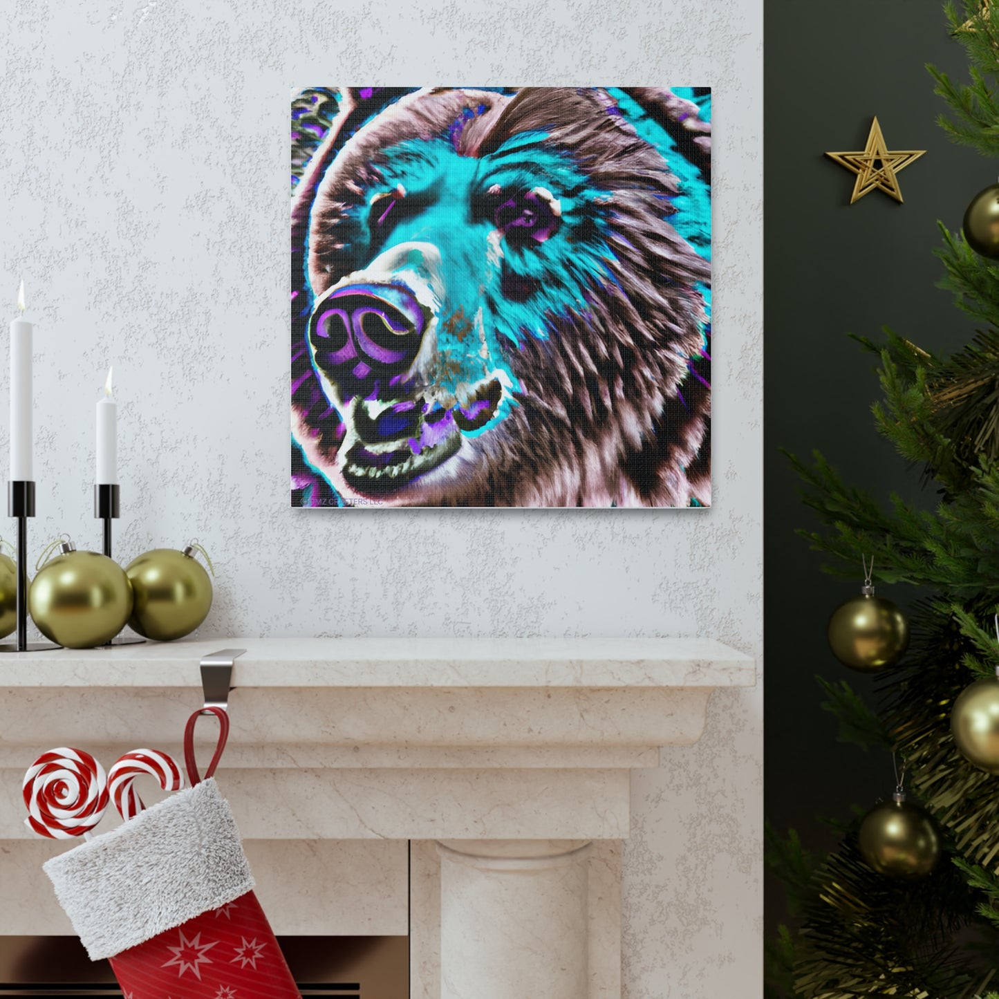 Canvas Gallery Wraps - Grizzle Bear 0001