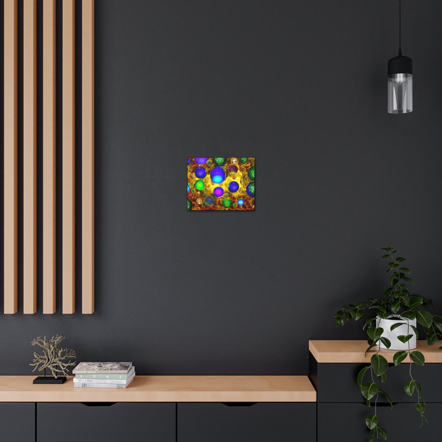 Canvas Gallery Wraps - 3D Vibrant Circles 0001