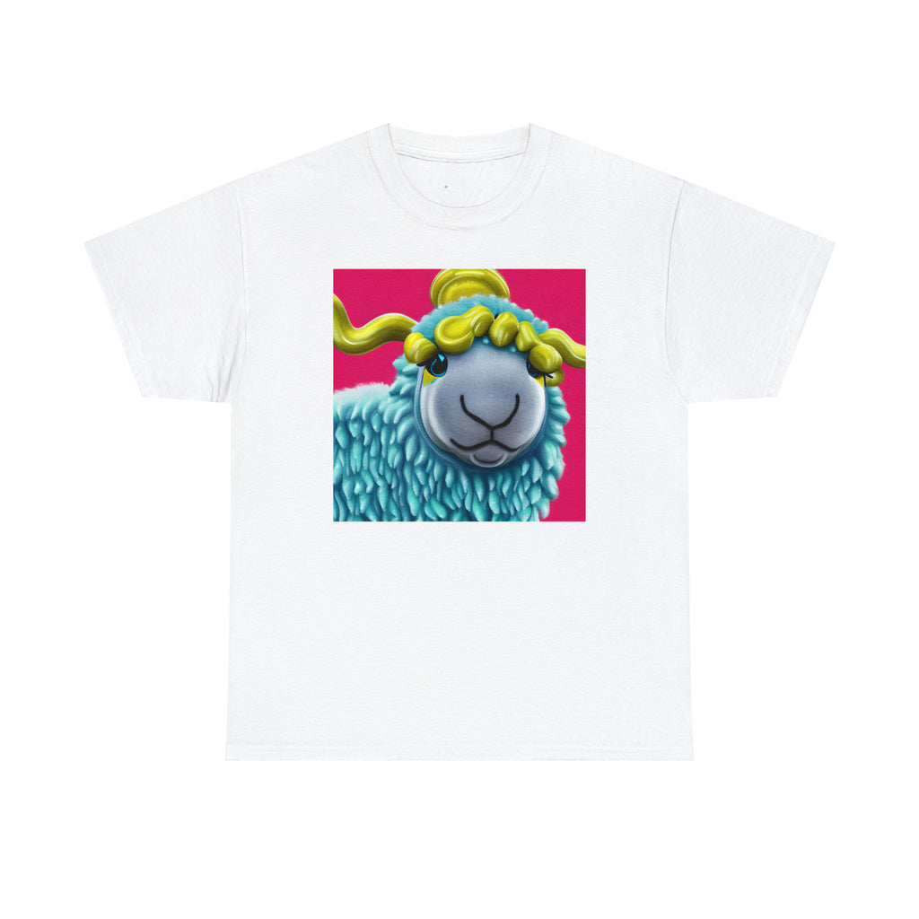 Unisex Heavy Cotton Tee - Blue Sheep 0001