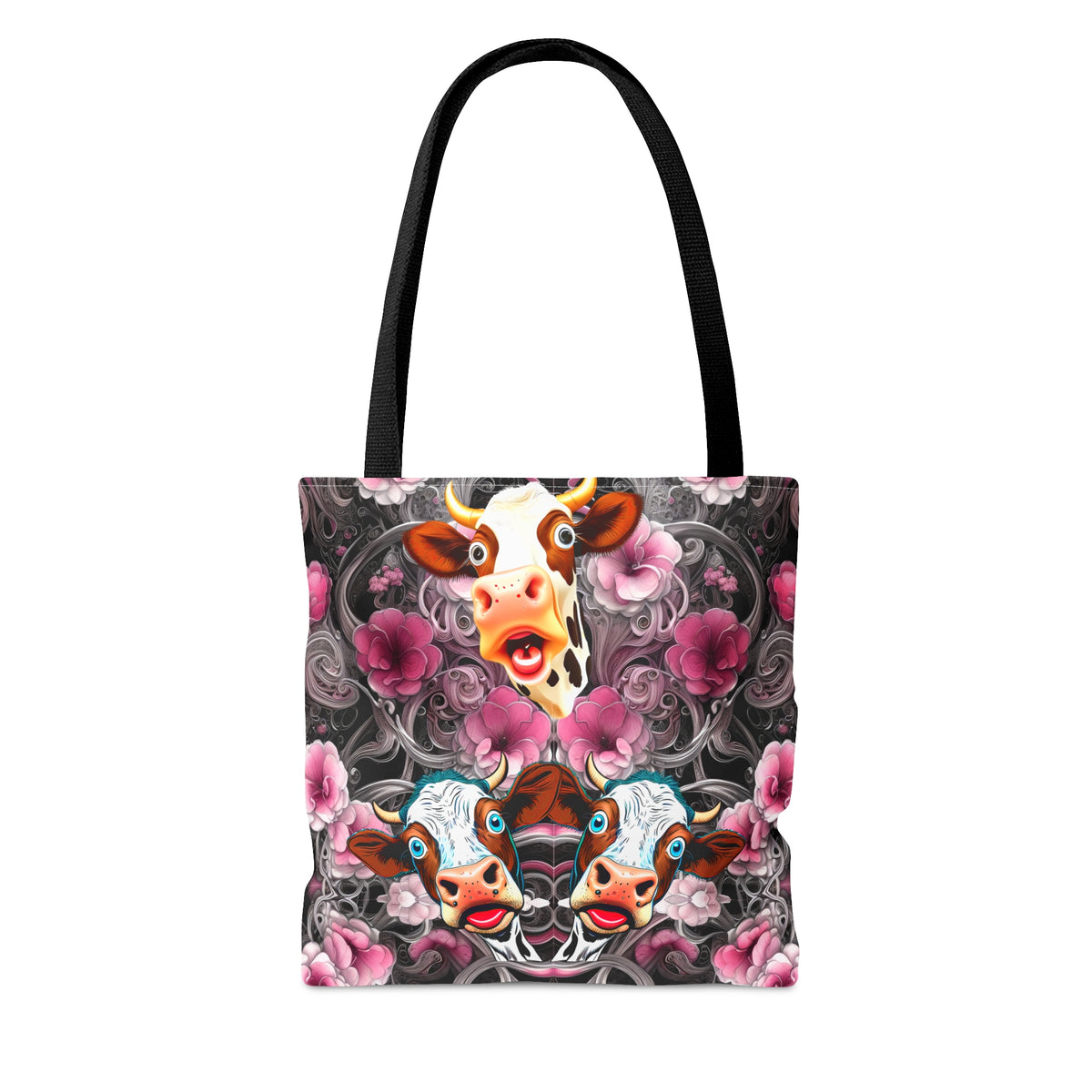 Tote Bag (AOP) - Flower Cow 0001