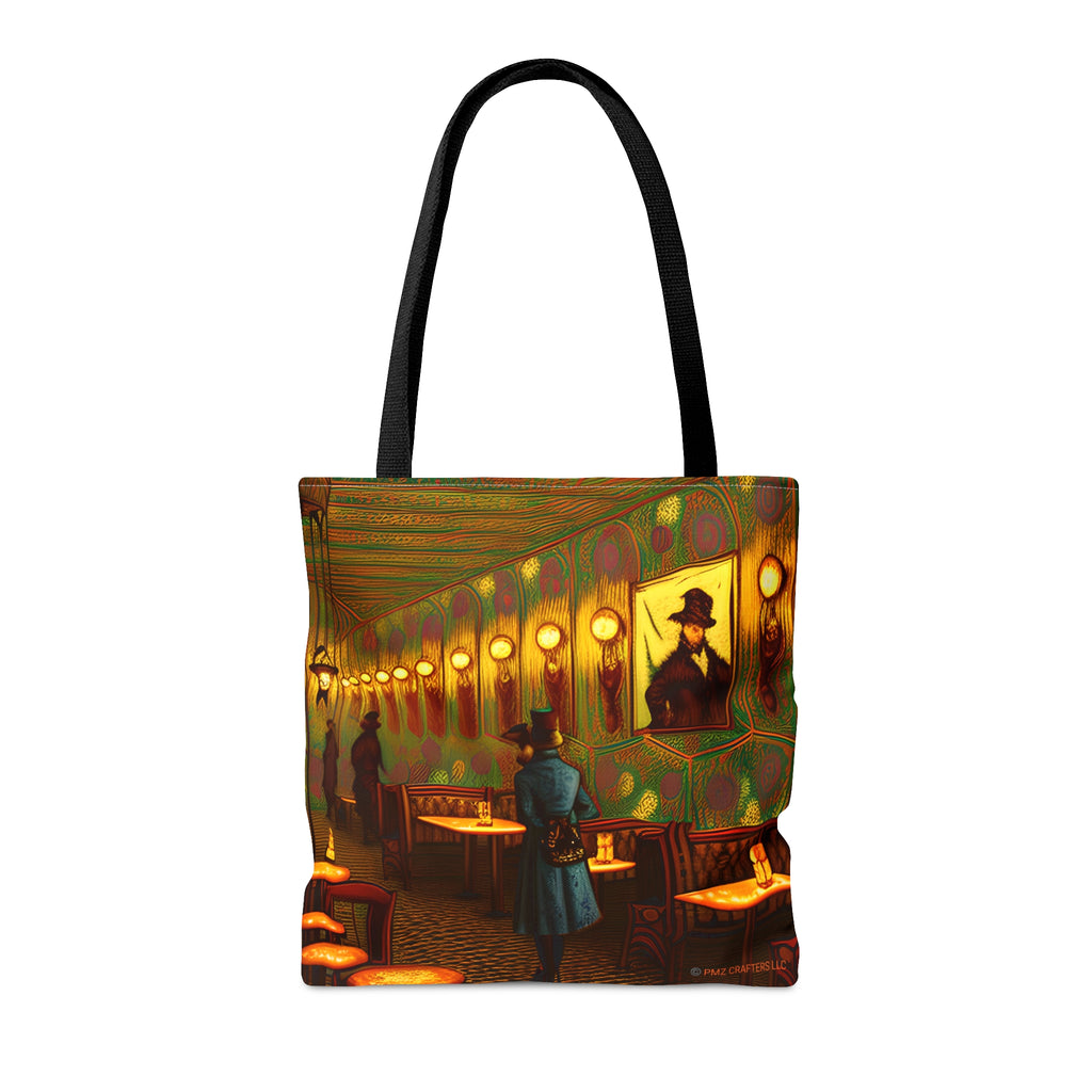 Tote Bag (AOP) - Cafe Table Shadows 0001