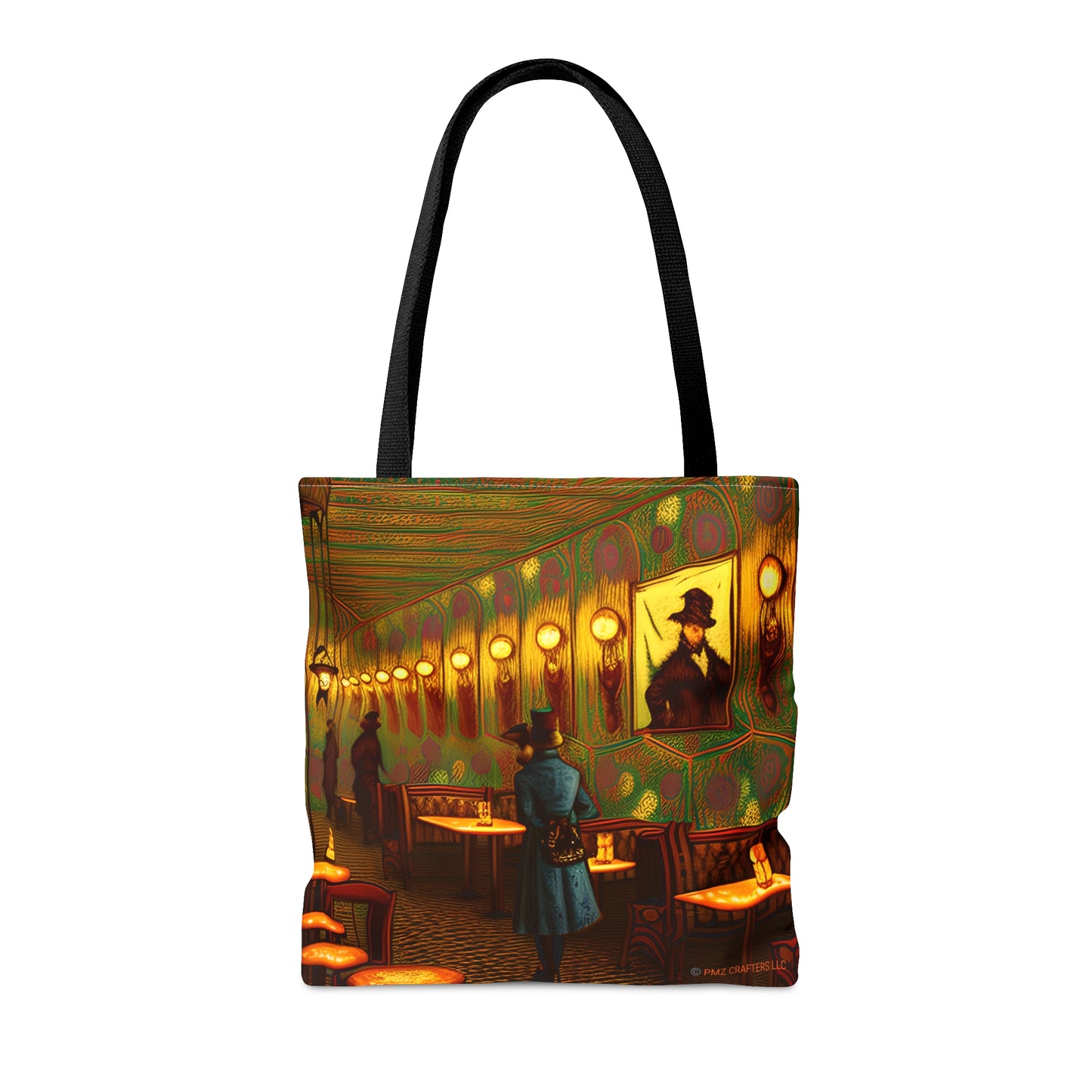 Tote Bag (AOP) - Cafe Table Shadows 0001