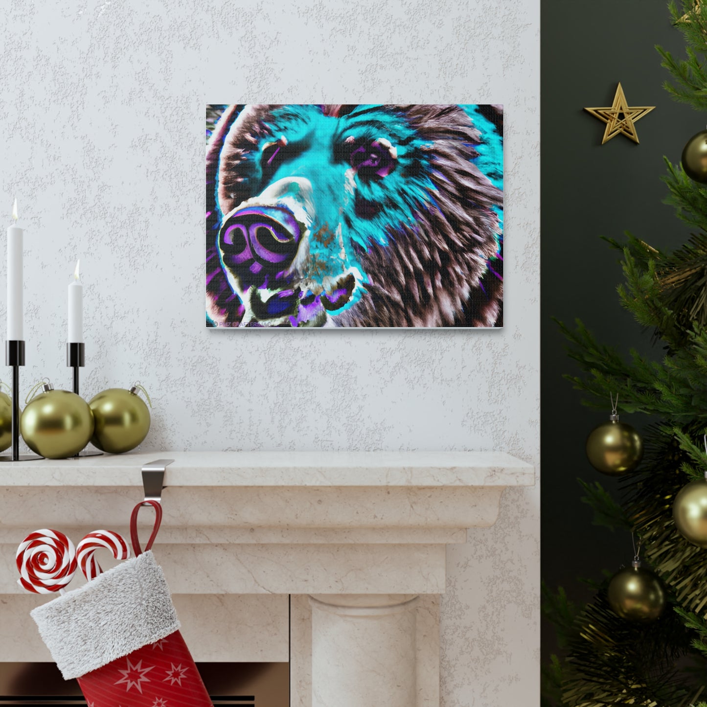 Canvas Gallery Wraps - Grizzle Bear 0001