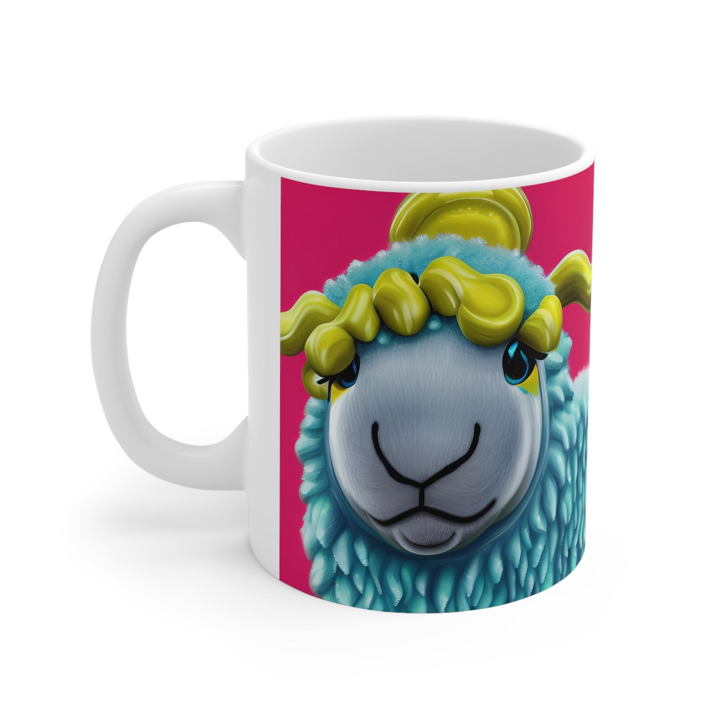 Ceramic Mug 11oz - Blue Sheep 0001