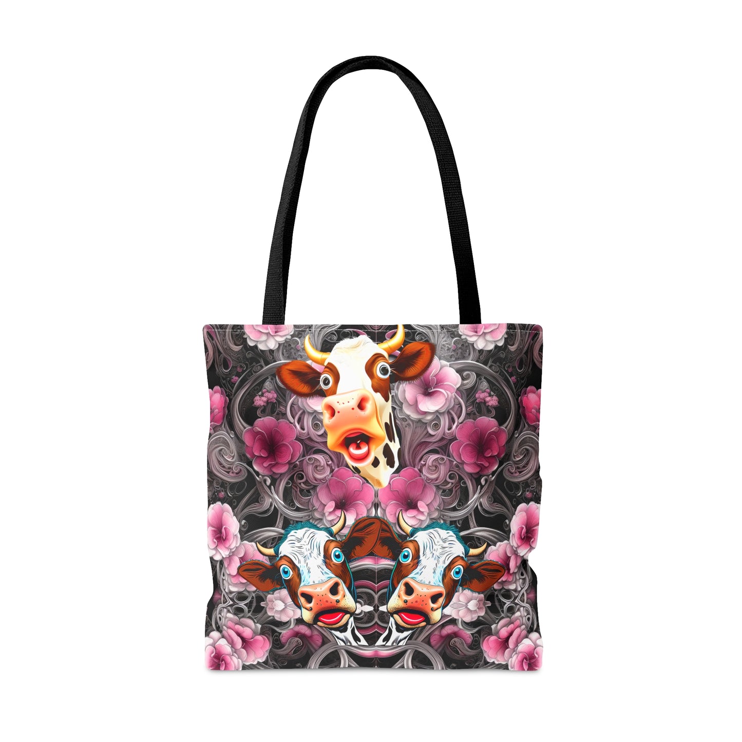Tote Bag (AOP) - Flower Cow 0001
