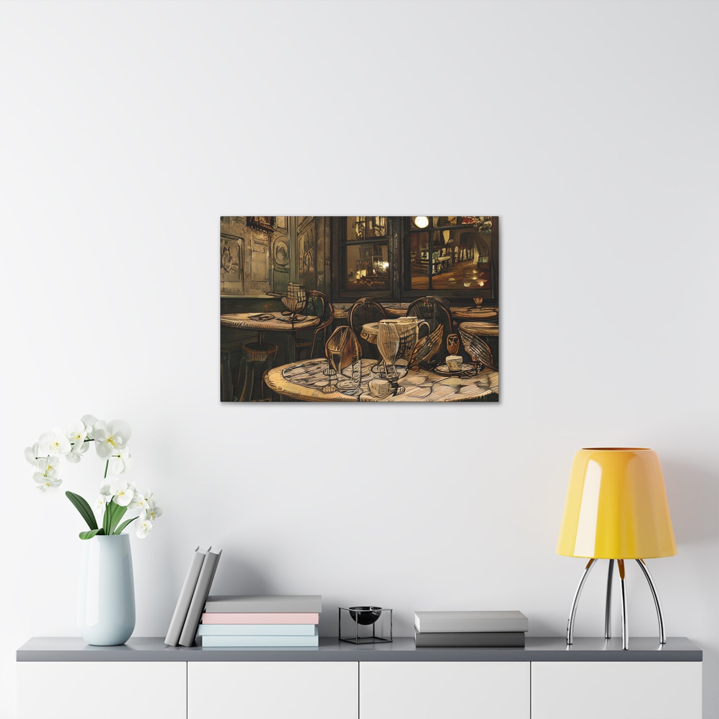 Canvas Gallery Wraps - Cafe Table Brown 0002
