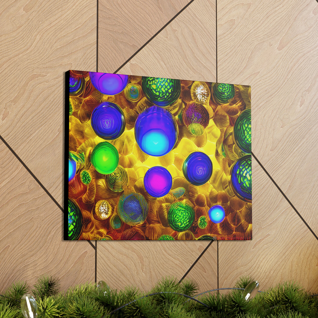 Canvas Gallery Wraps - 3D Vibrant Circles 0001