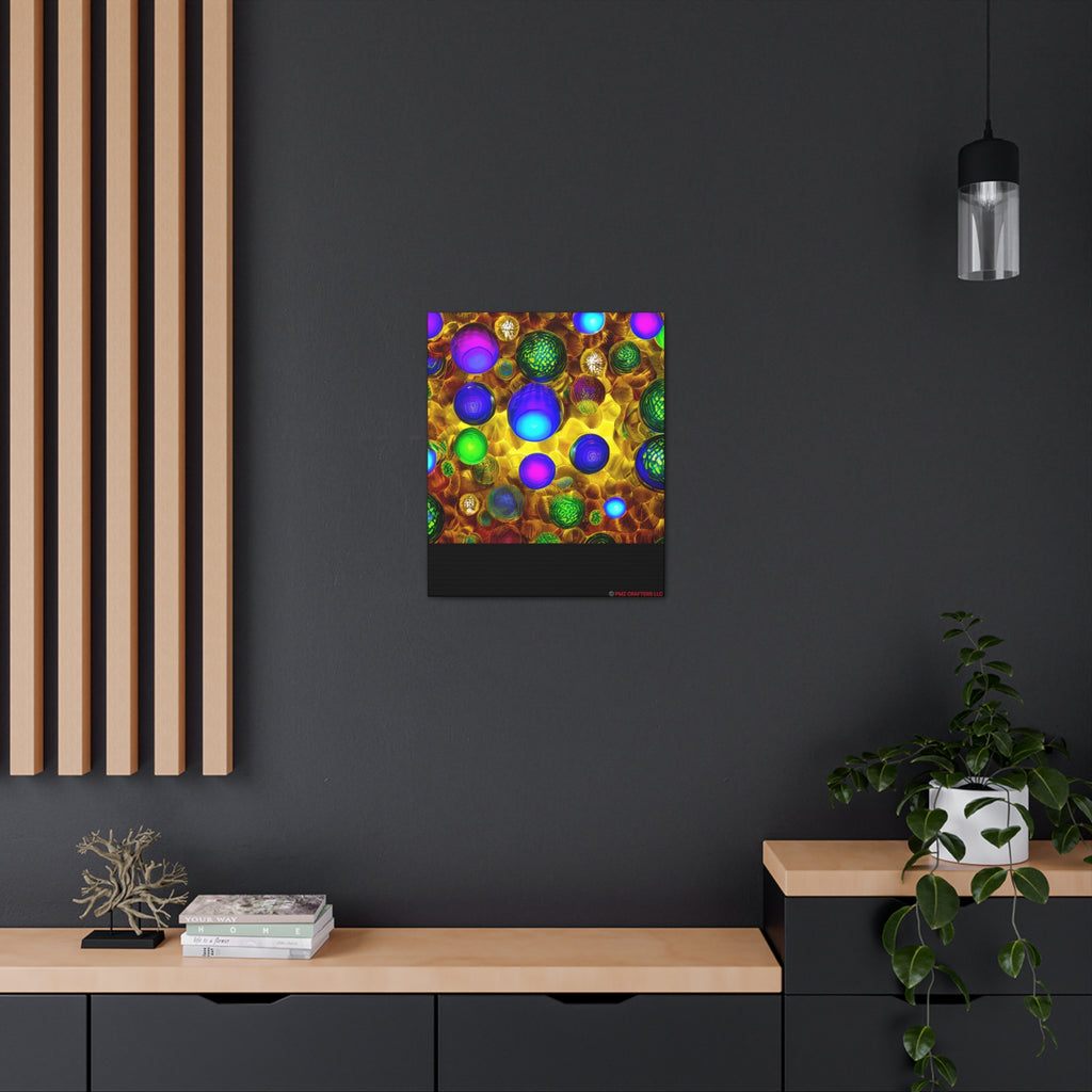 Canvas Gallery Wraps - 3D Vibrant Circles 0001