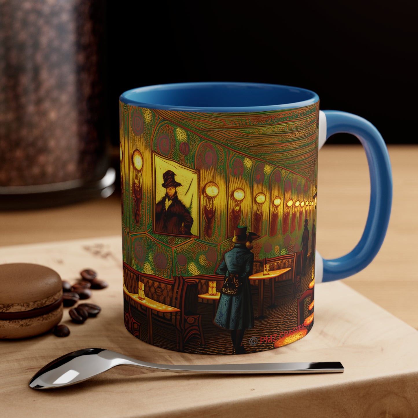 Accent Coffee Mug, 11oz -  Cafe Table Shadow 0001