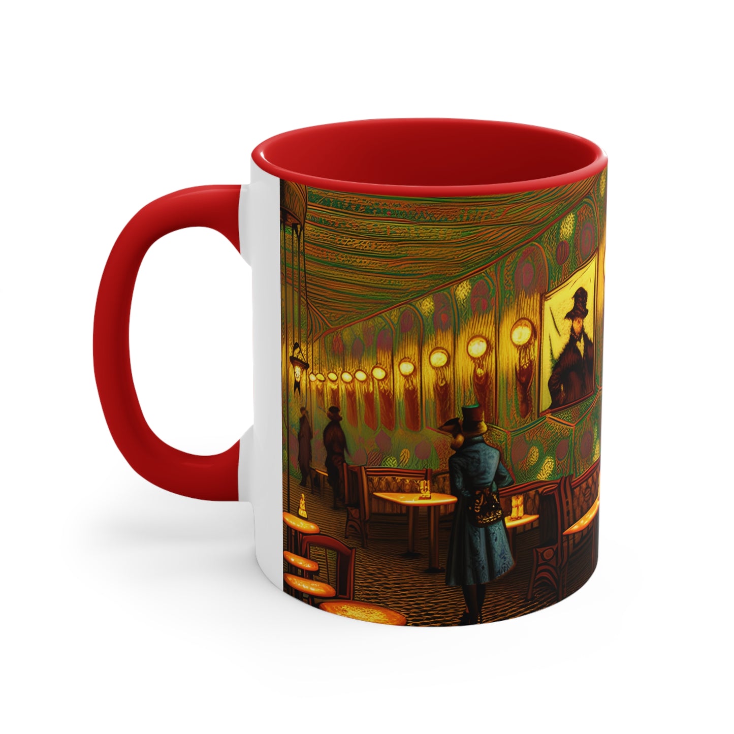 Accent Coffee Mug, 11oz -  Cafe Table Shadow 0001