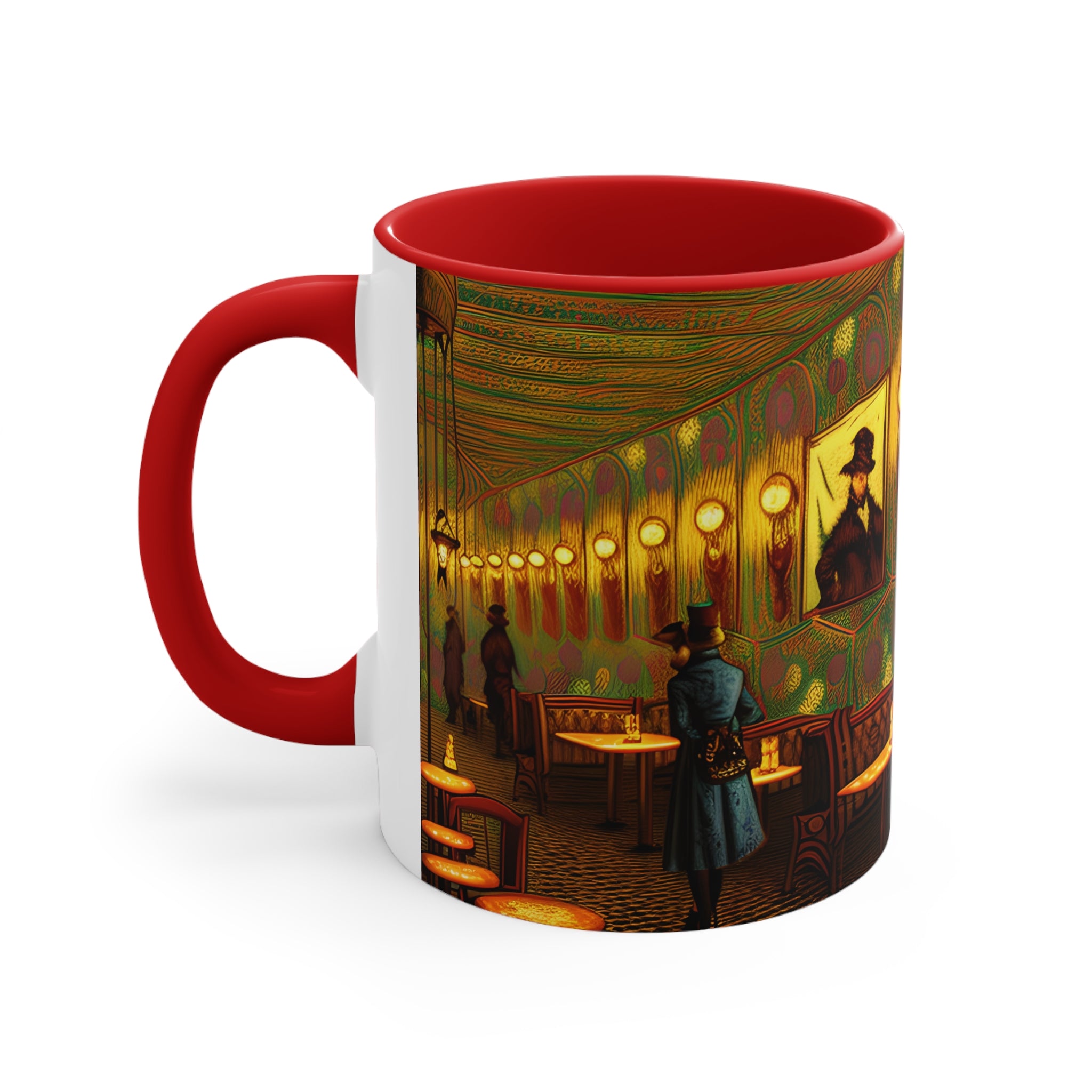 Accent Coffee Mug, 11oz -  Cafe Table Shadow 0001