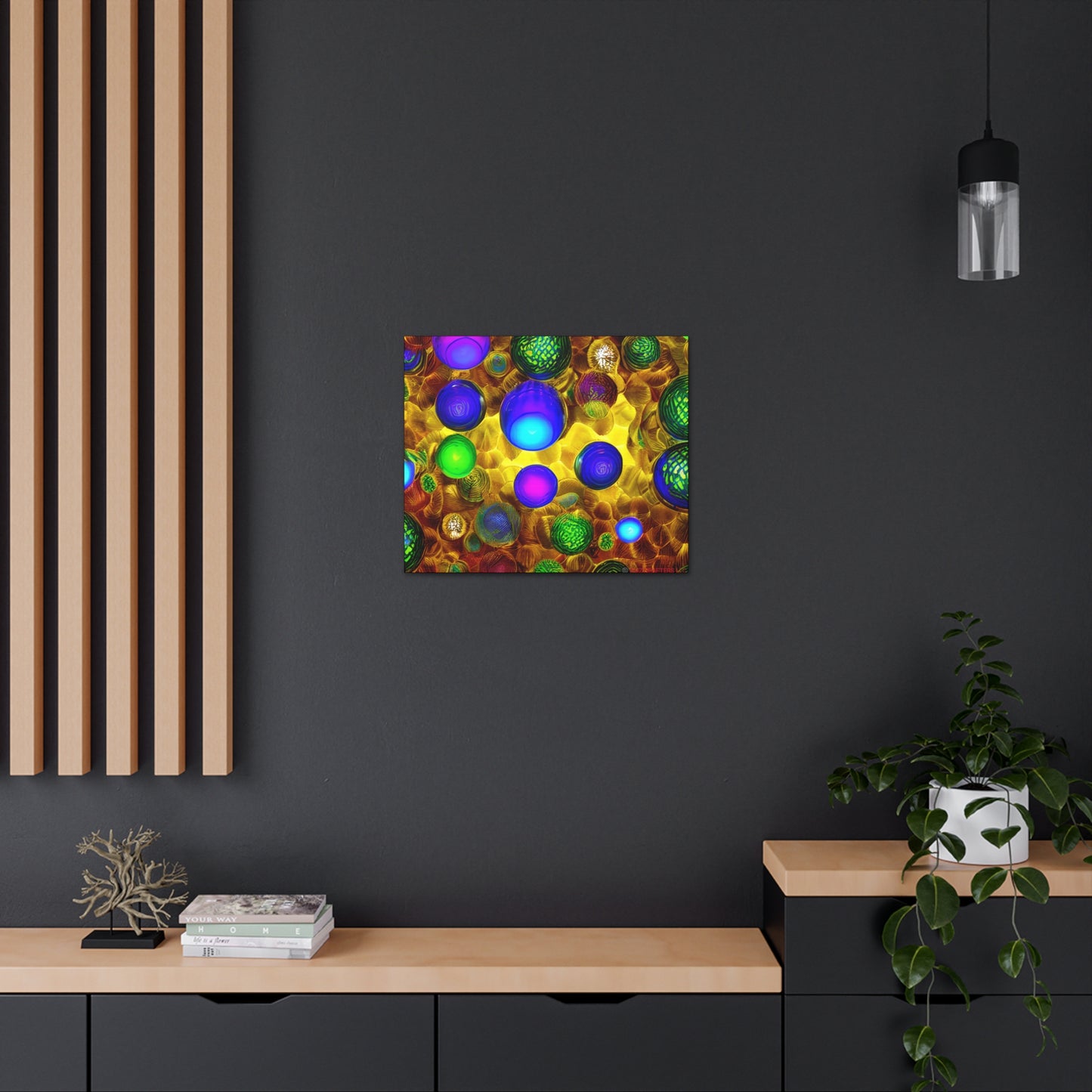 Canvas Gallery Wraps - 3D Vibrant Circles 0001